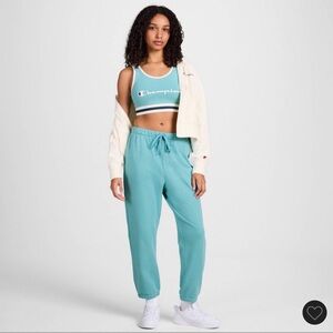 Champion Cropped French Terry Pants Size XXL Teal